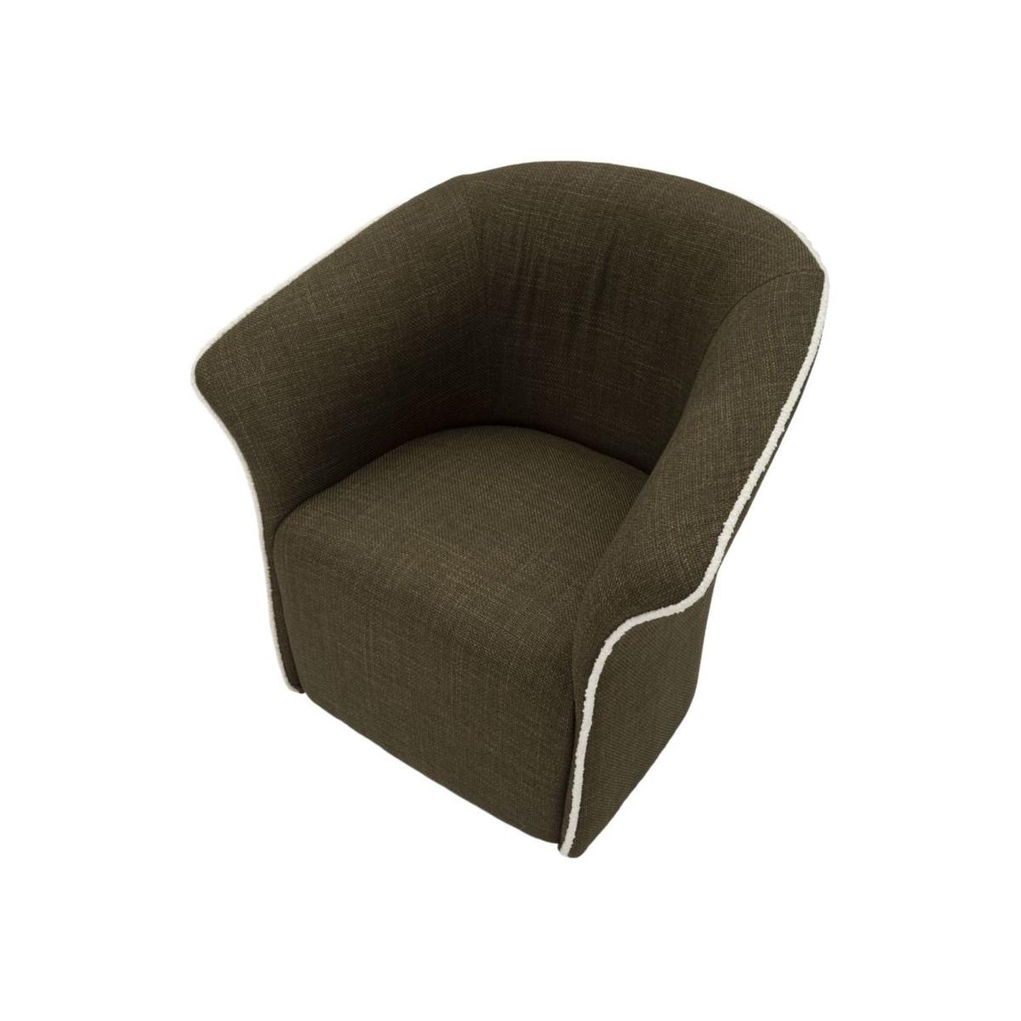 Voir la diapositive 5 : Paris Prix Fauteuil pivotant design  siena  83cm vert