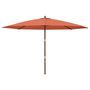 Voir la diapositive 3 : VIDAXL Parasol de jardin avec mat en bois terre cuite 400x273 cm