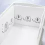 Tour de lit bébé blanc/gris Petite Balade 