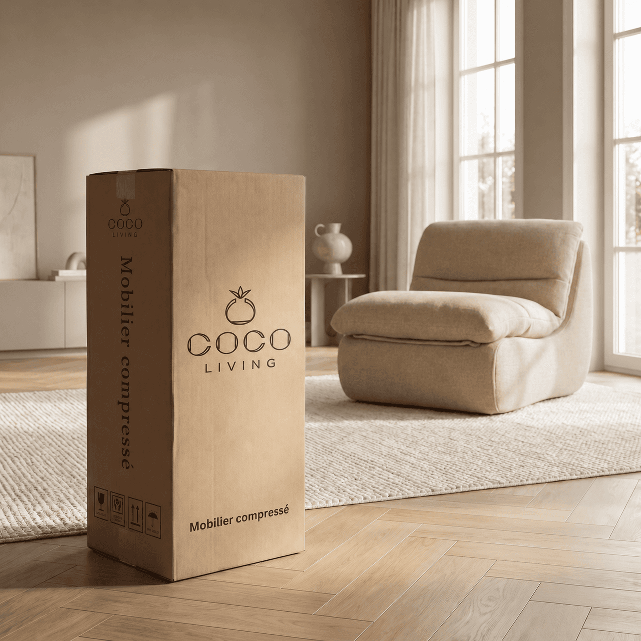 Voir la diapositive 3 : COCO LIVING Coco Living Fauteuil Nuvia