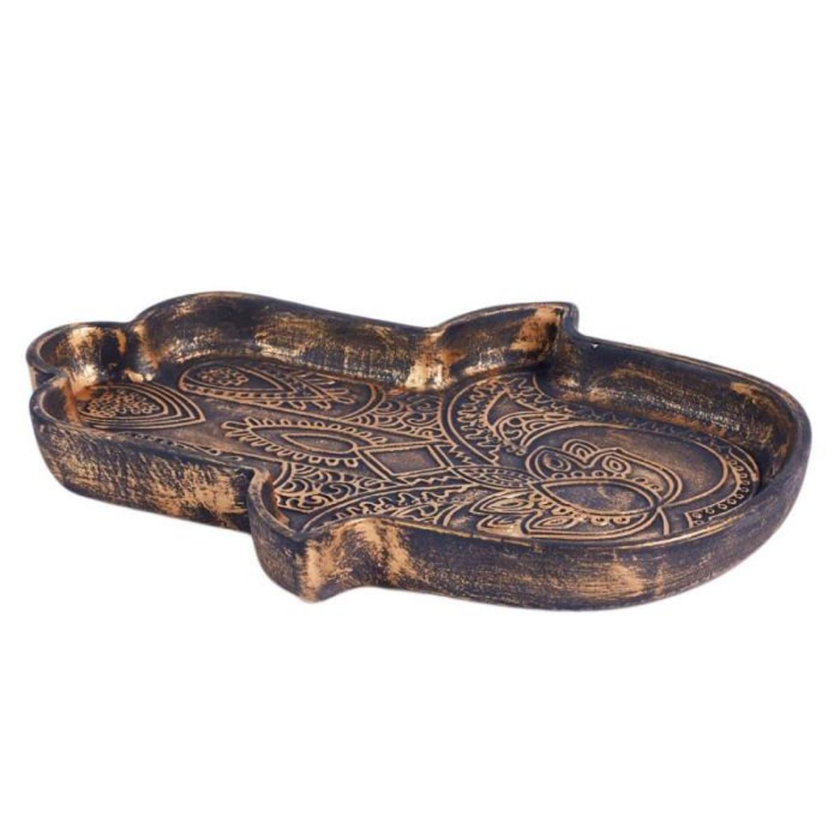 Paris Prix Vide-Poche en Céramique  Main de Fatma  20cm Marron