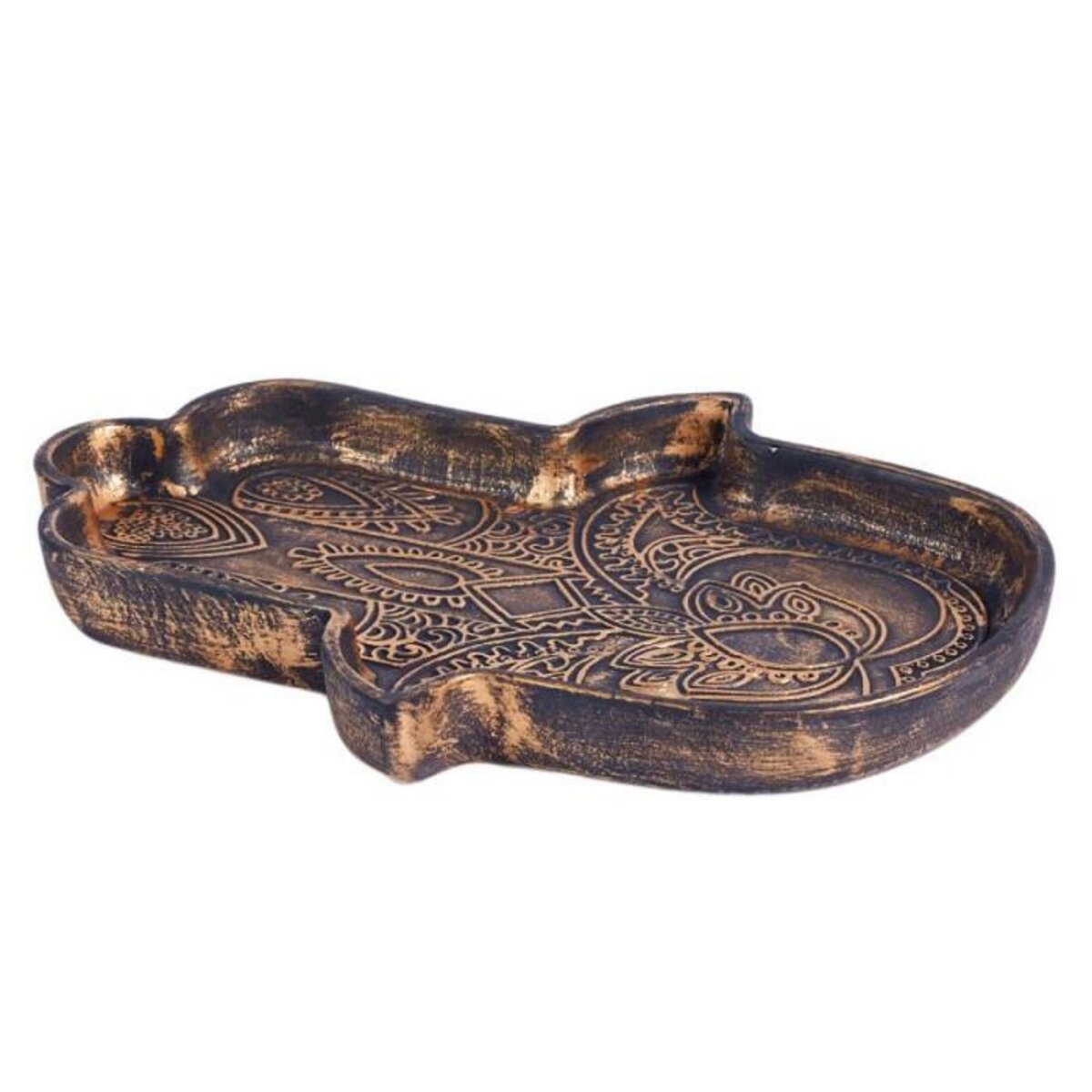 Paris Prix Vide-Poche en Céramique  Main de Fatma  20cm Marron