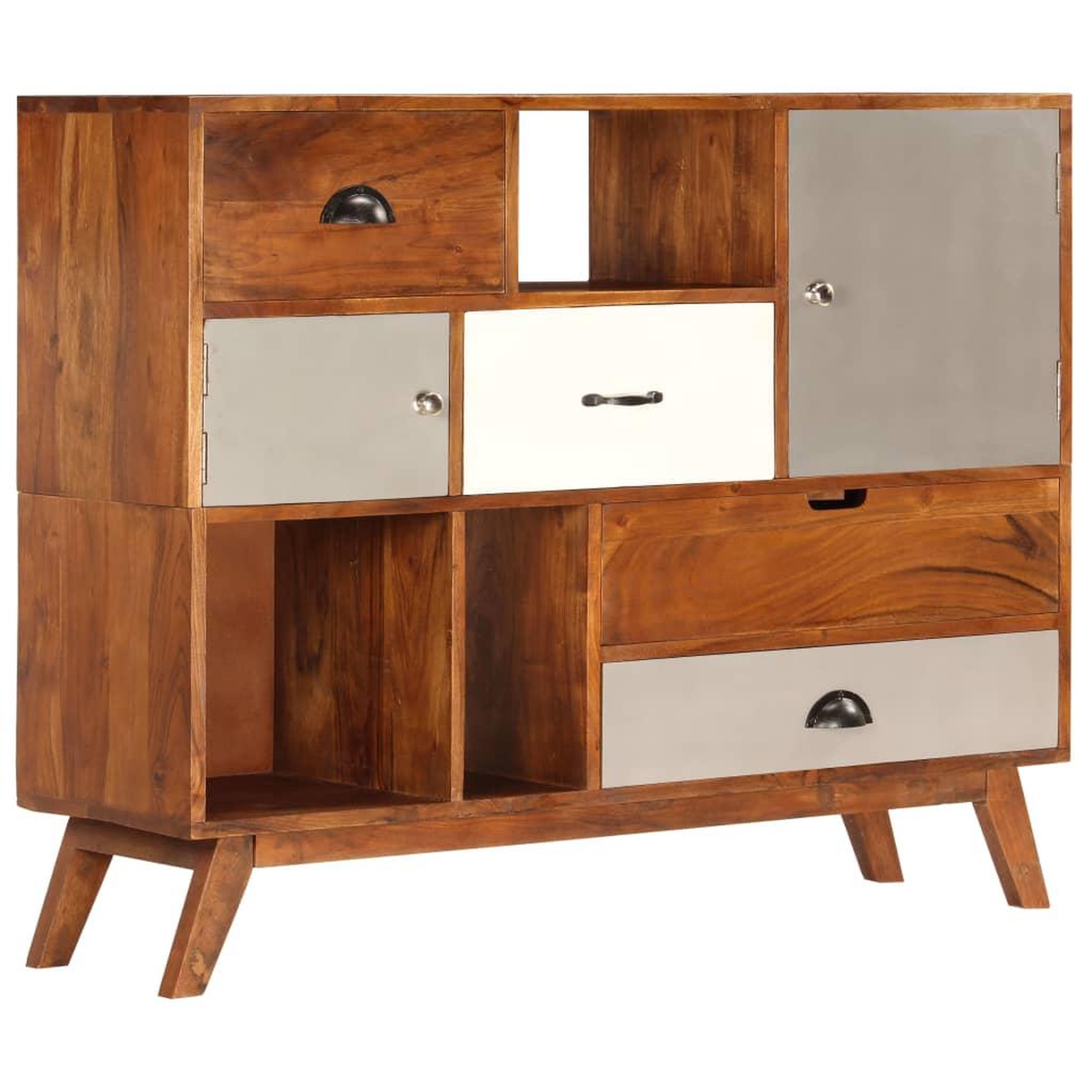 VIDAXL Buffet 115x35x86 cm bois solide d'acacia