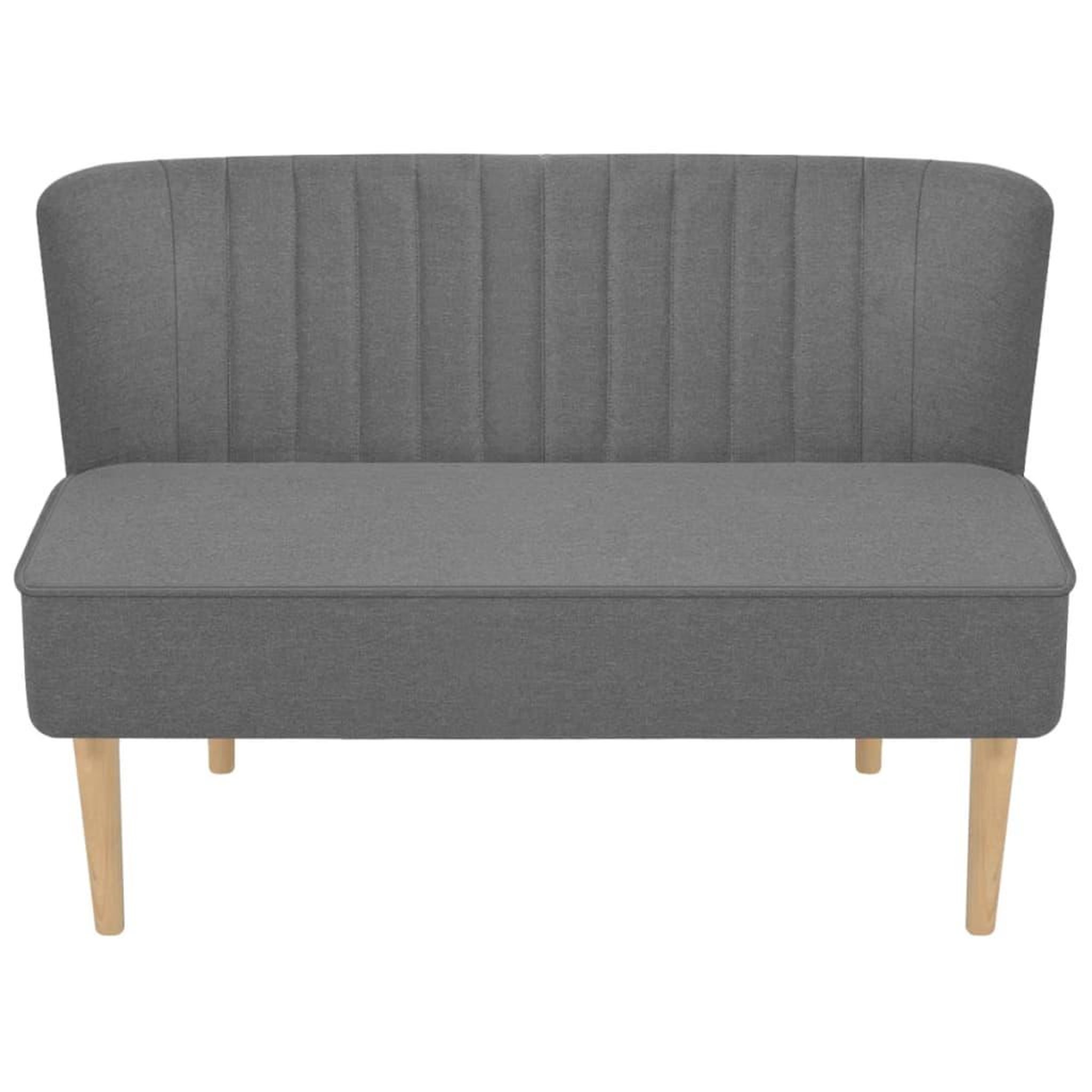 Voir la diapositive 2 : VIDAXL Canape 117 x 55,5 x 77 cm Tissu Gris clair