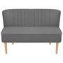 Voir la diapositive 2 : VIDAXL Canape 117 x 55,5 x 77 cm Tissu Gris clair