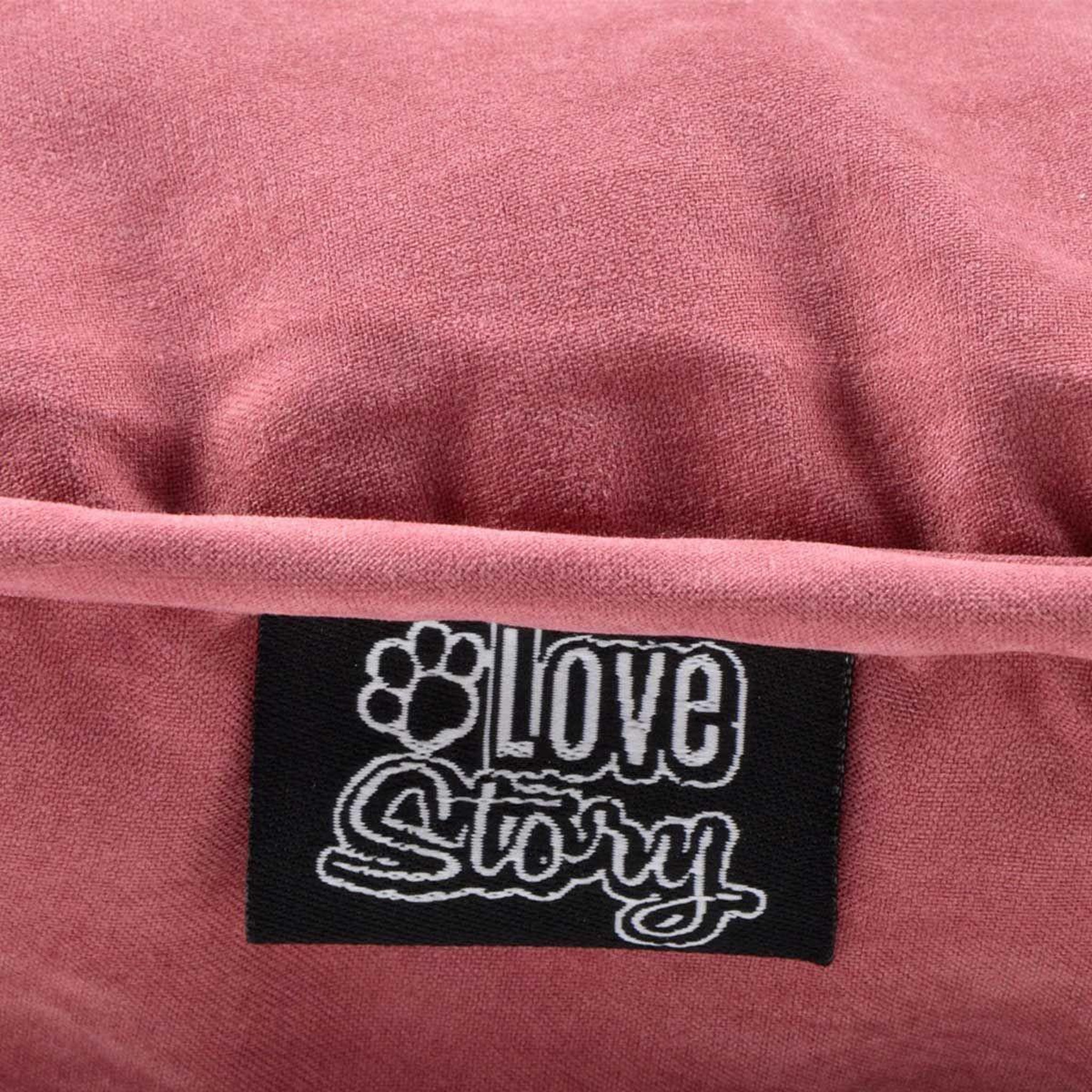 Voir la diapositive 2 : LOVE STORY Coussin pour chien & chat  softy  107cm bois de rose