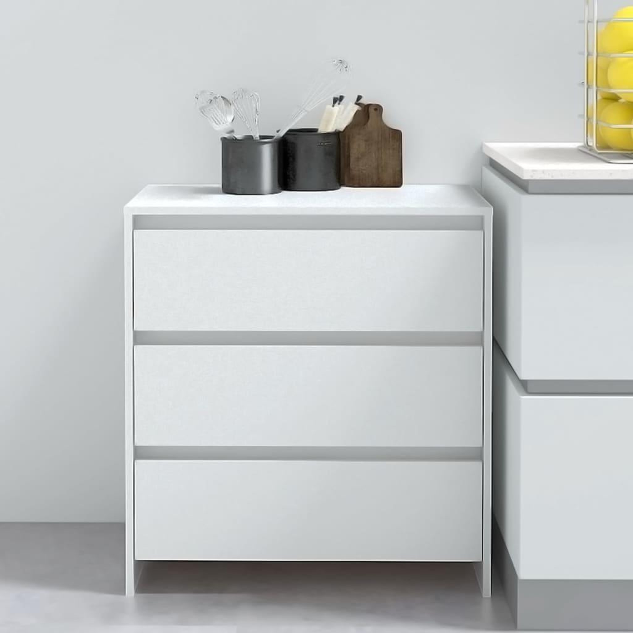 Voir la diapositive 1 : VIDAXL Buffet Blanc 70x41x75 cm Bois d'ingenierie
