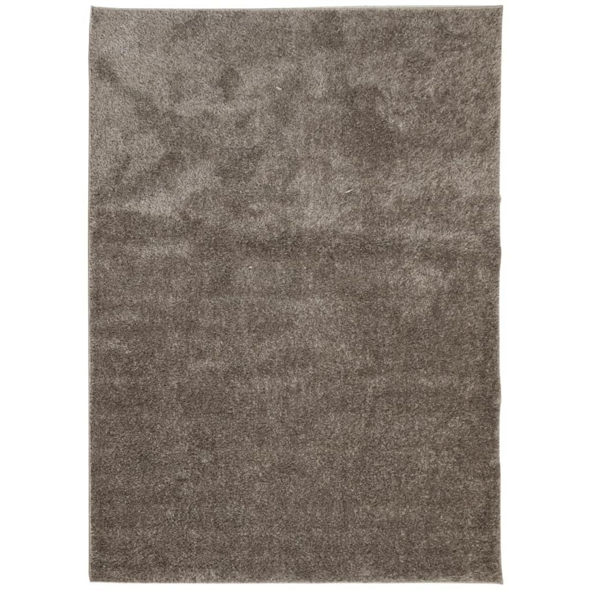 VIDAXL Tapis ISTAN a poils longs aspect brillant gris 200x280 cm