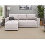 Voir la diapositive 2 : BEST MOBILIER Pilea - canapé d'angle réversible 4 places - convertible avec coffre - en tissu