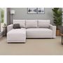 Voir la diapositive 2 : BEST MOBILIER Pilea - canapé d'angle réversible 4 places - convertible avec coffre - en tissu