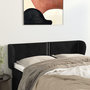 Voir la diapositive 1 : VIDAXL Tete de lit avec oreilles Noir 147x23x78/88 cm Velours