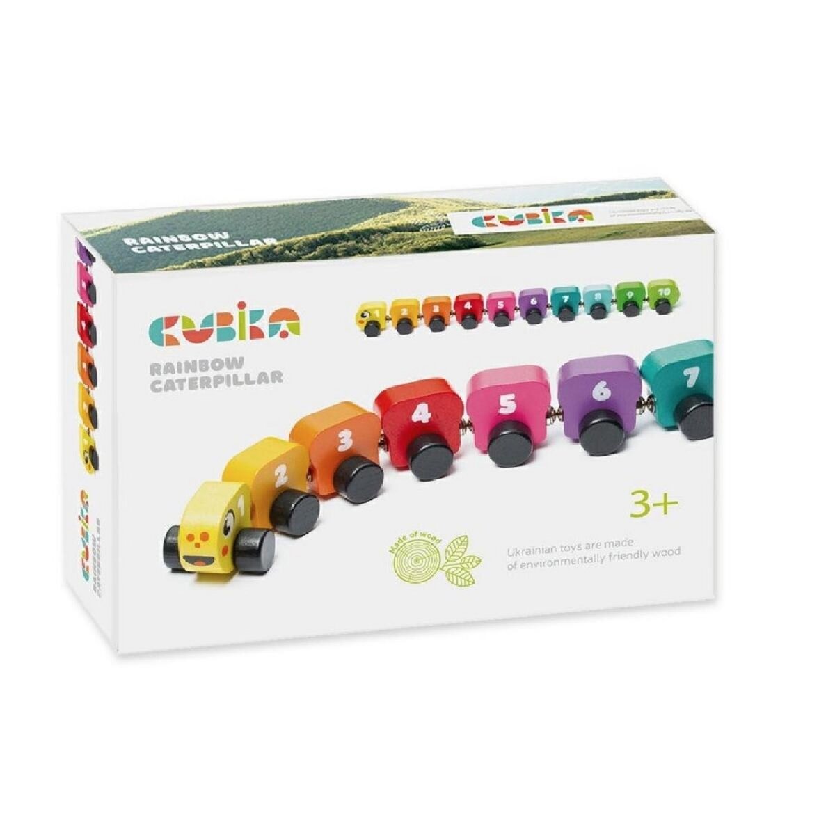 CUBIKA La chenille arc en ciel magnetique
