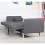 Voir la diapositive 5 : Paris Prix Canapé Convertible 3 Places Scandinave  Navya  Gris Foncé