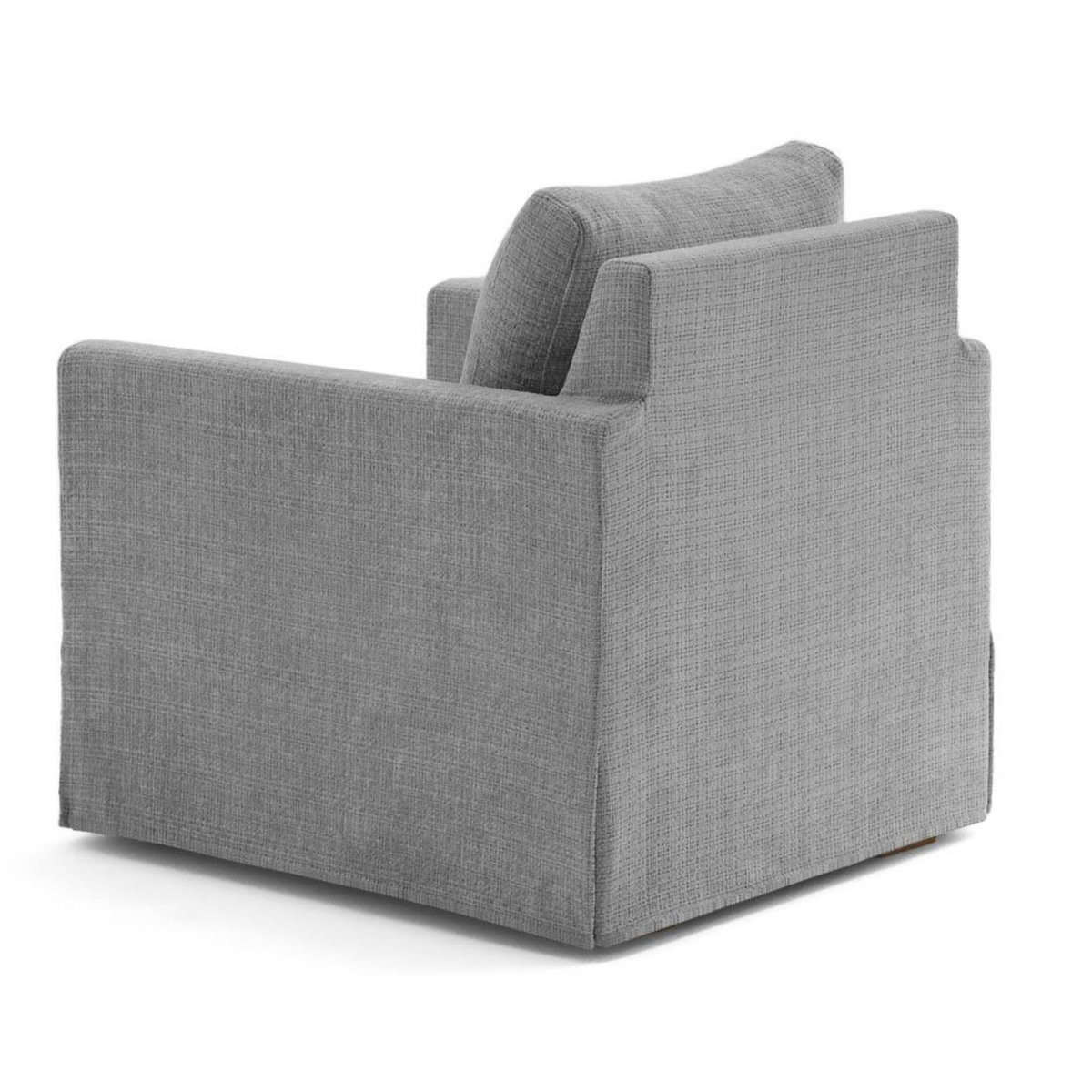LISA DESIGN Serena - fauteuil déhoussable en velours texturé