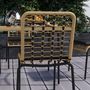 Voir la diapositive 5 : OUTSUNNY Ensemble salon de jardin 4 places 5 pièces style colonial coussins assise inclus