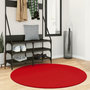 Voir la diapositive 1 : VIDAXL Tapis OVIEDO a poils courts rouge Ø 120 cm