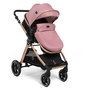 Voir la diapositive 3 : BEBELISSIMO BEBELISSIMO - Poussette combinée trio 3 en 1 - siège auto 0m – nacelle – dès la naissance – jusqu'à 22kg – Nicea - rose