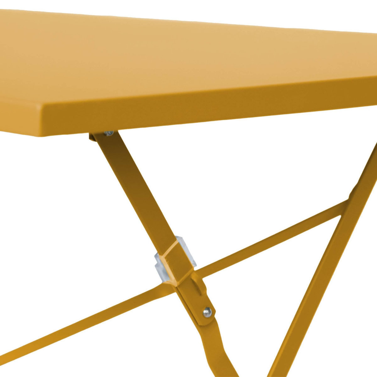 SWEEEK Table de jardin bistrot pliable - Emilia rectangle - Table rectangle 110x70cm en acier thermolaqué
