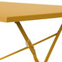 Voir la diapositive 5 : SWEEEK Table de jardin bistrot pliable - Emilia rectangle - Table rectangle 110x70cm en acier thermolaqué