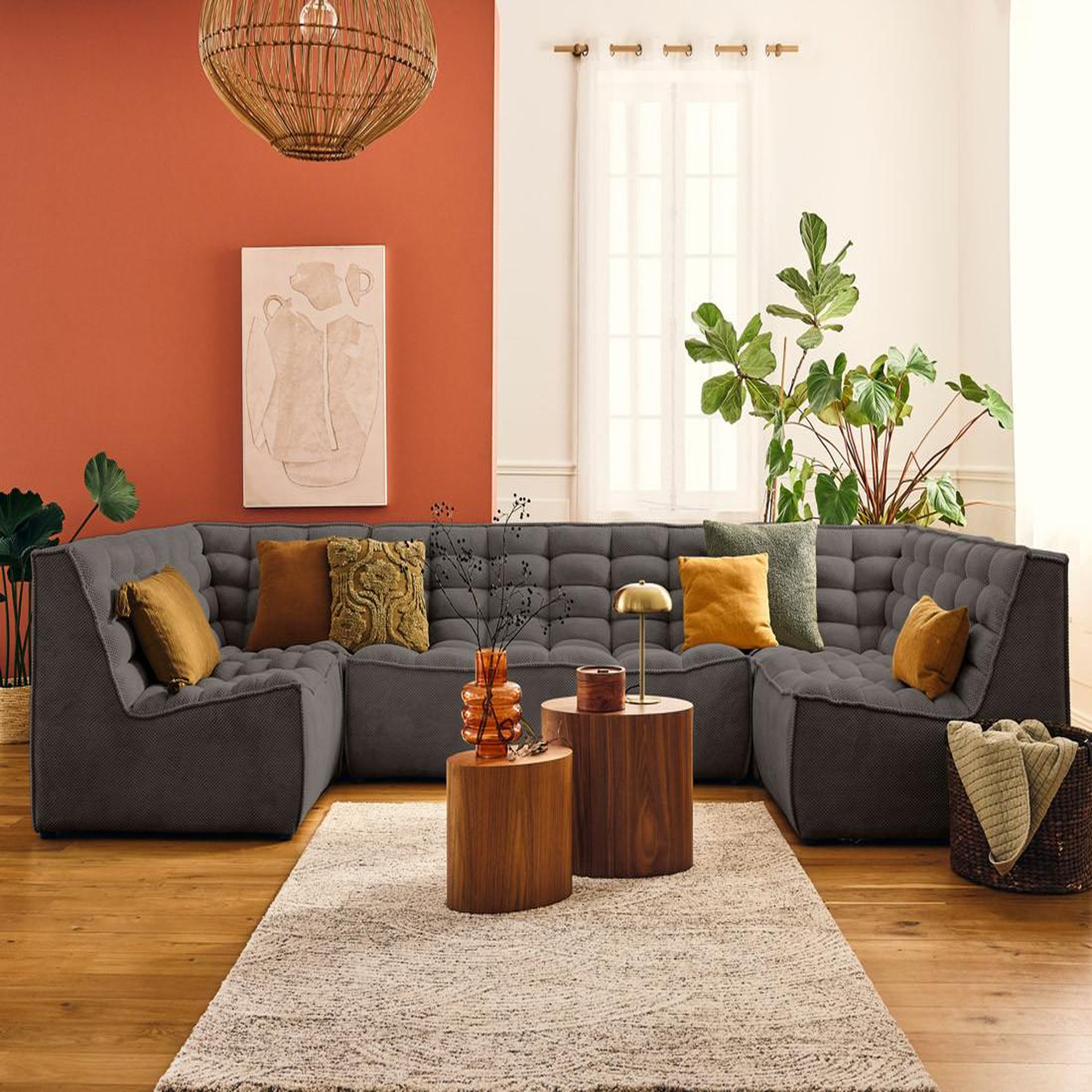 Voir la diapositive 2 : LISA DESIGN Ellie - fauteuil en velours texturé