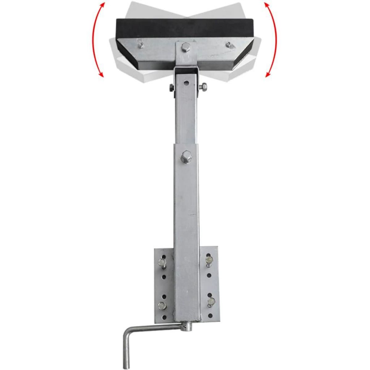 VIDAXL Set de 2 supports a barre inclinable 63 - 88 cm pour remorque a bateau