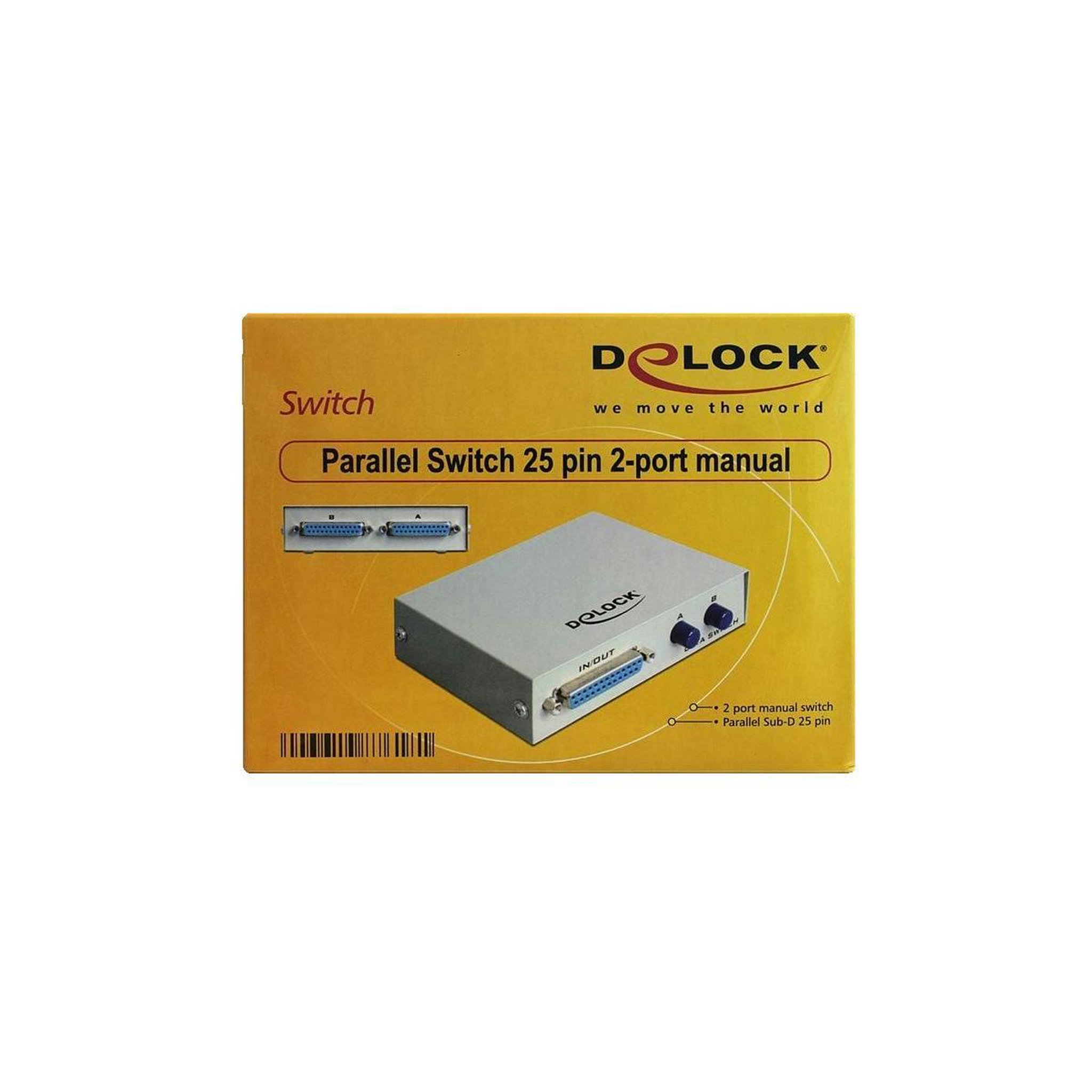 Voir la diapositive 2 : DeLock Interrupteur parallèle Delock 87618 2 ports Sub-D 25