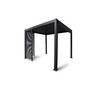 Voir la diapositive 4 : OMBREA Panneau brise-vue 1m anthracite Aluminium pour pergola bioclimatique OMBREA®