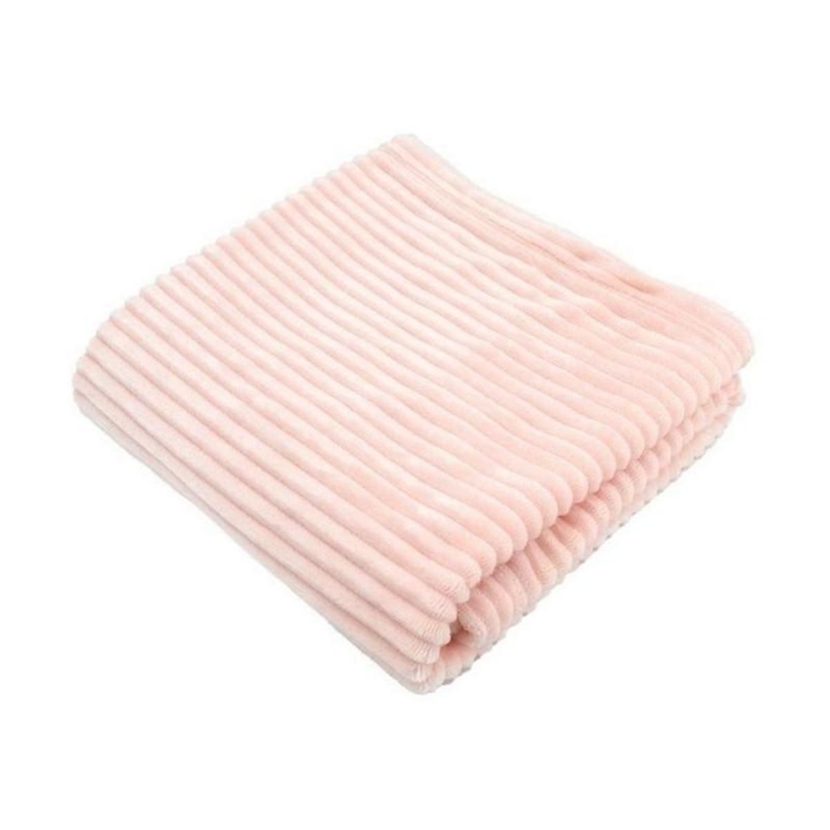 DOMIVA Couverture boudoir - DOMIVA - Blush - 75 x 100 cm - Velours côtelé, douce et chaude