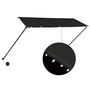 Voir la diapositive 2 : VIDAXL Auvent retractable avec LED 300x150 cm Anthracite