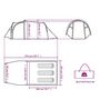 Voir la diapositive 6 : VIDAXL Tente de camping tunnel 3 personnes tissu occultant impermeable