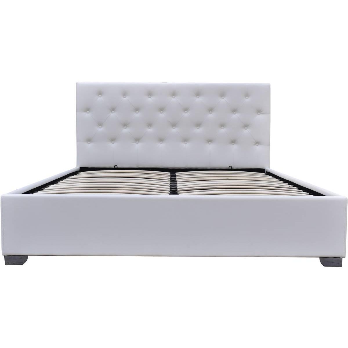 Habitat et Jardin Lit double avec coffre  Tino  - 140 × 190 cm - Blanc