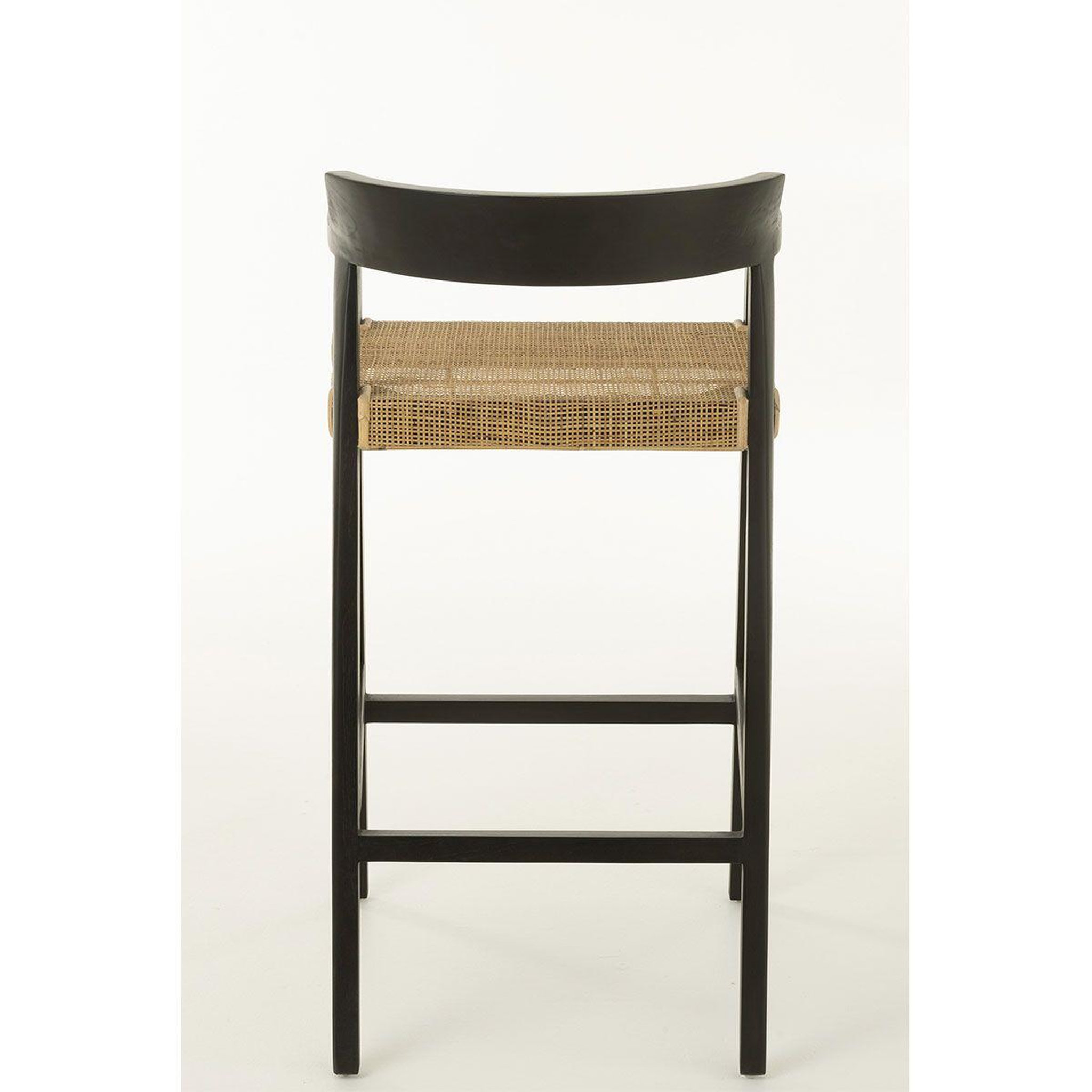 Voir la diapositive 5 : J-LINE Tabouret de Bar Design  Sungkai  100cm Noir