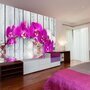 Voir la diapositive 1 : Paris Prix Papier Peint  Violet Orchids with Water Reflexion