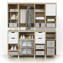 Voir la diapositive 3 : FIVE Housse de Rangement  Dressing  60cm Beige