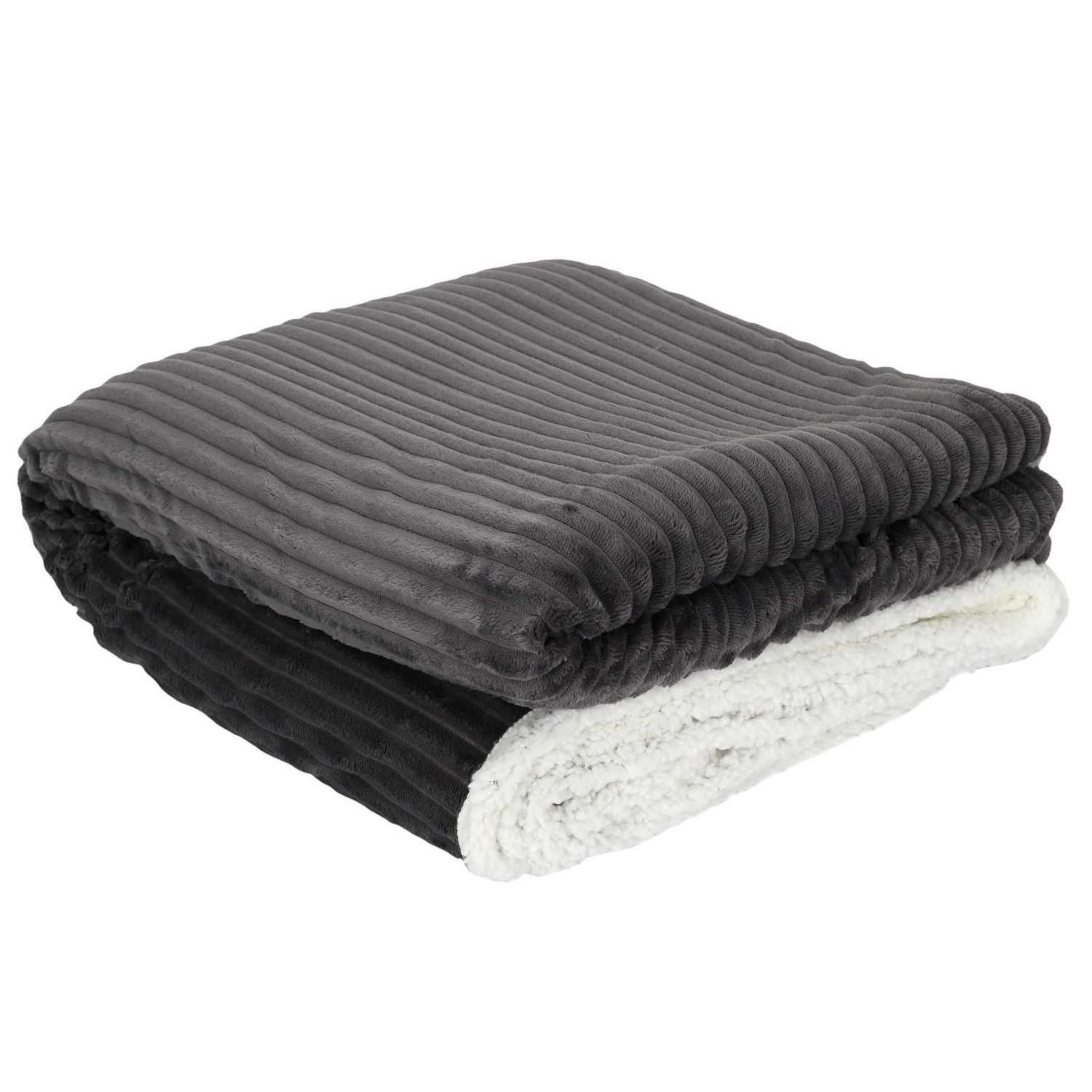 Voir la diapositive 1 : TOILINUX Plaid flanelle côtelé