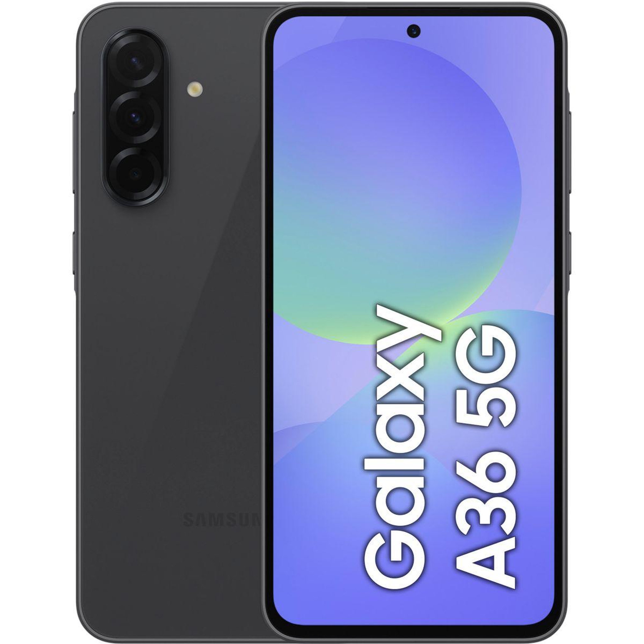 Voir la diapositive 2 : Samsung Smartphone Pack A36 Noir 128Go 5G + Coque silicone