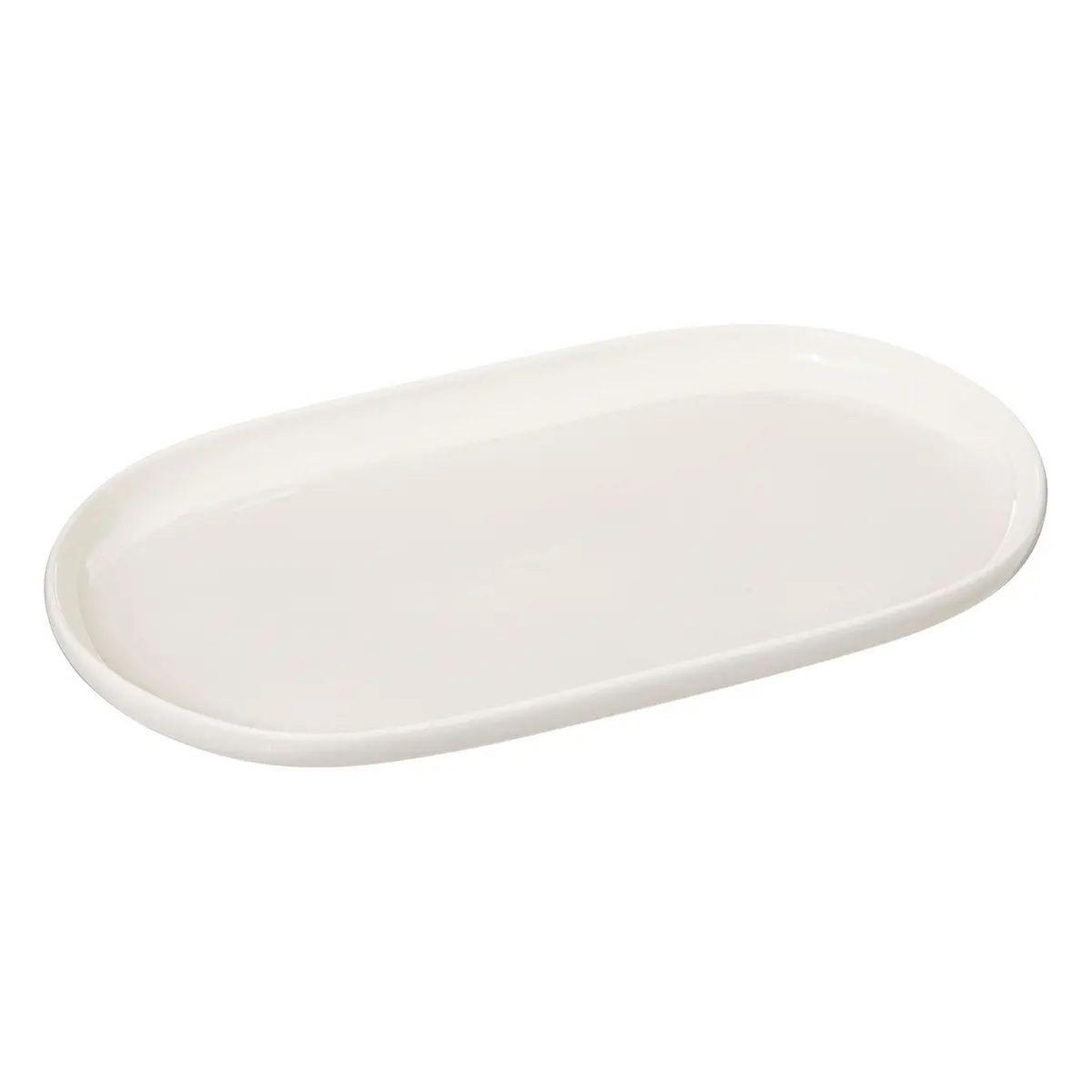 SECRET DE GOURMET Plat de présentation ovale  nora  30cm blanc