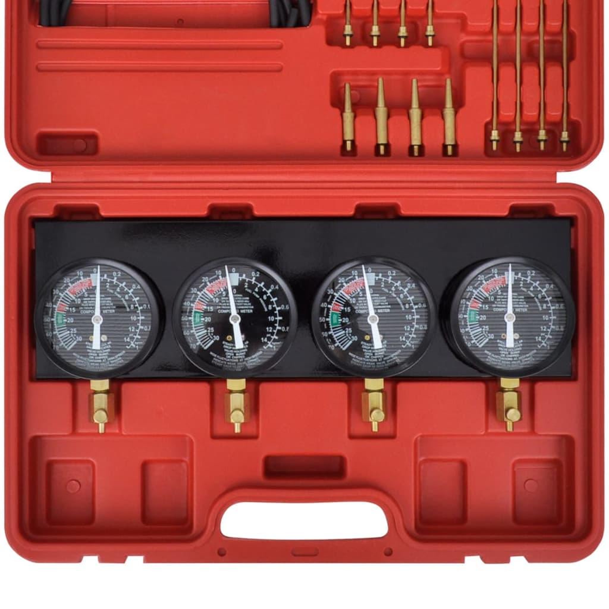 Voir la diapositive 5 : VIDAXL Kit d'outils de jauges de synchroniseur de vide de carburateur