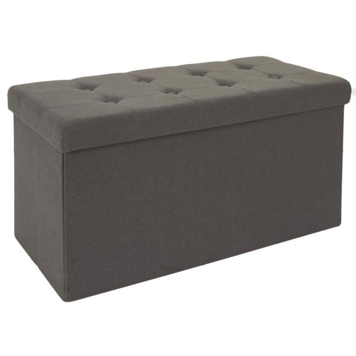 Paris Prix Banc Pliable & Coffre  Eleonor  76cm Gris