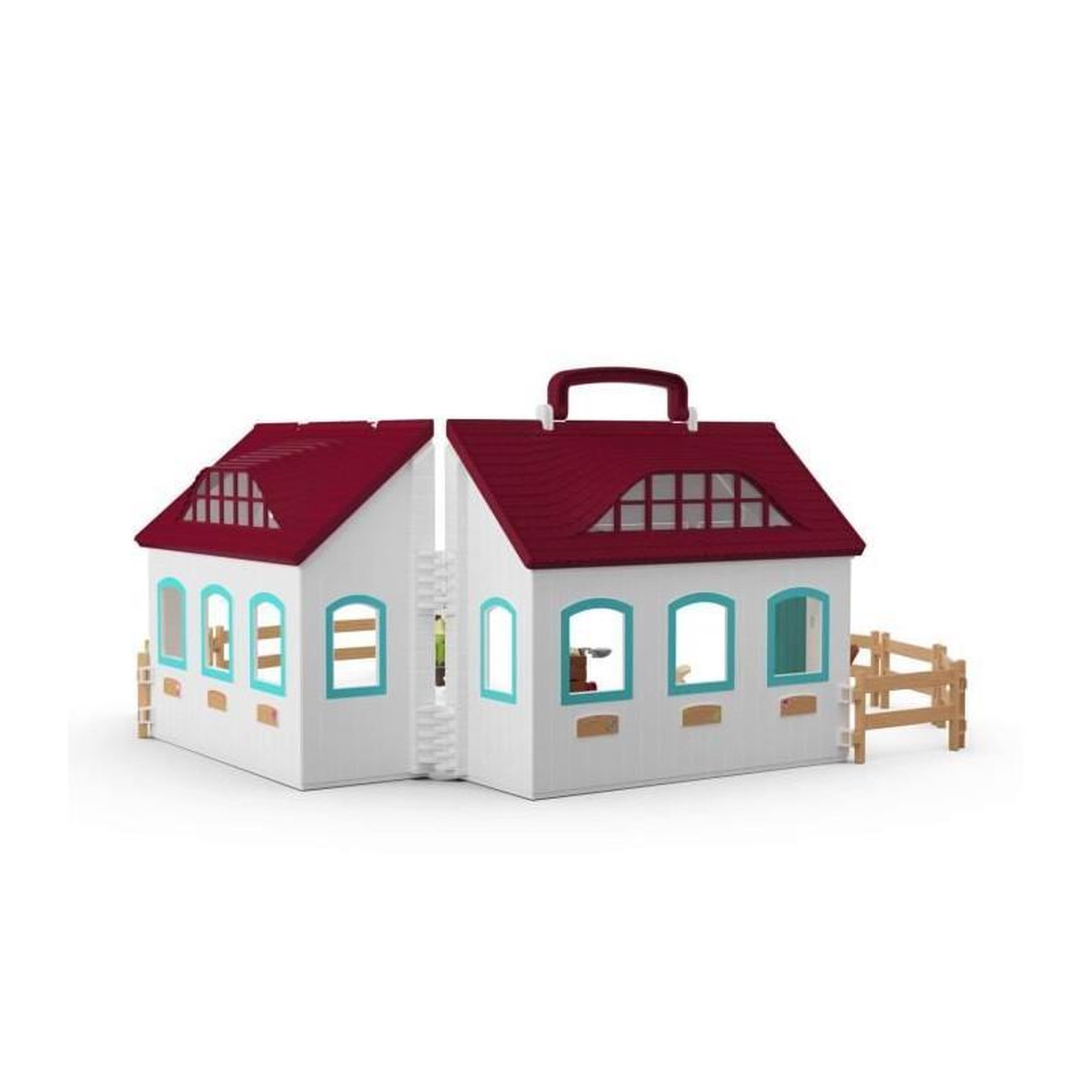 Voir la diapositive 2 : Schleich Coffret Écurie Transportable SCHLEICH 42703 Horse Club, Des 4 ans