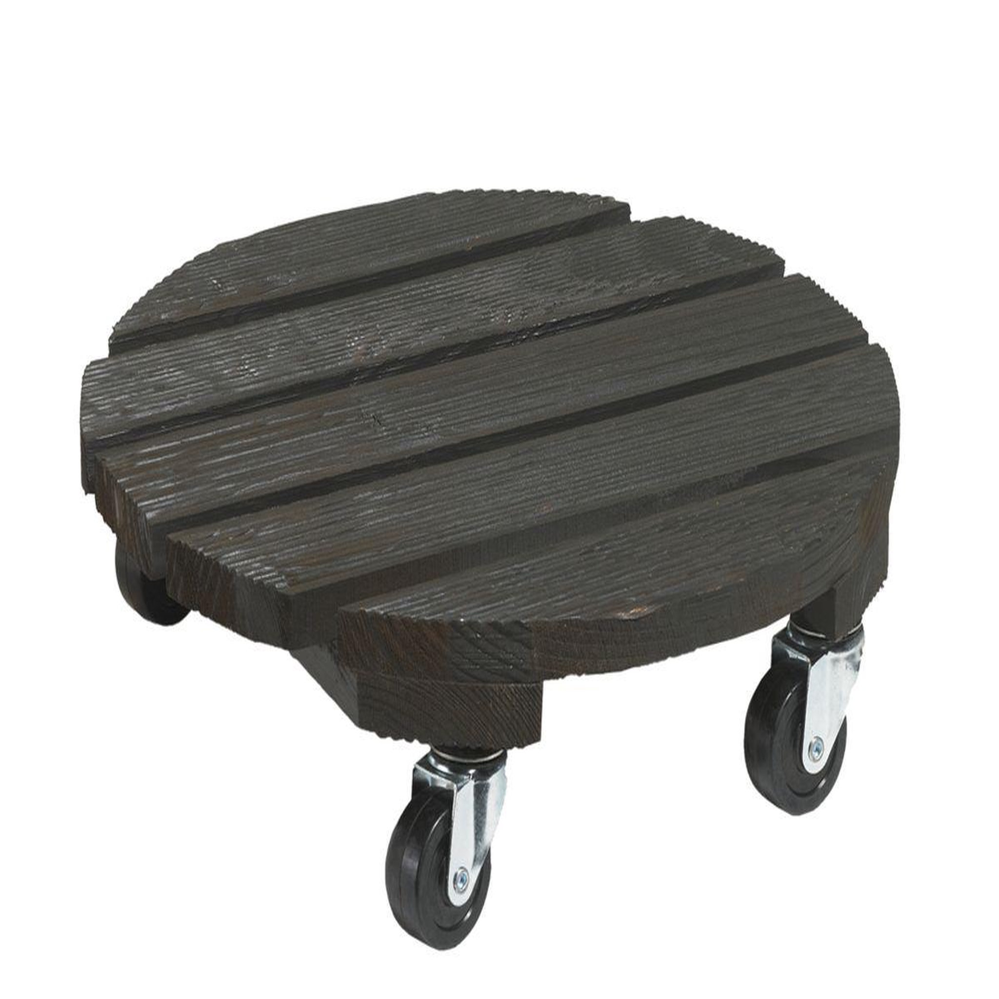 Nortene Support à roulettes bois  flora roll color  - 40 cm - anthracite