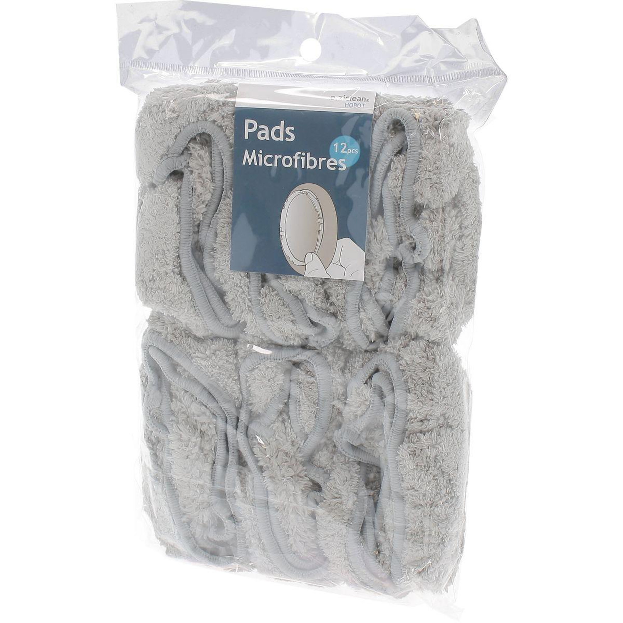 e.ziclean Lingettes et serpillères lavage microfibre haute densité x12 lave-vitres hobot v2