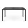 Voir la diapositive 3 : ID MARKET Salon de jardin ODESSA table 150 cm et 6 fauteuils cordage gris anthracite
