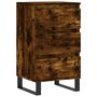 Voir la diapositive 2 : VIDAXL Buffet chene fume 40x35x70 cm bois d'ingenierie