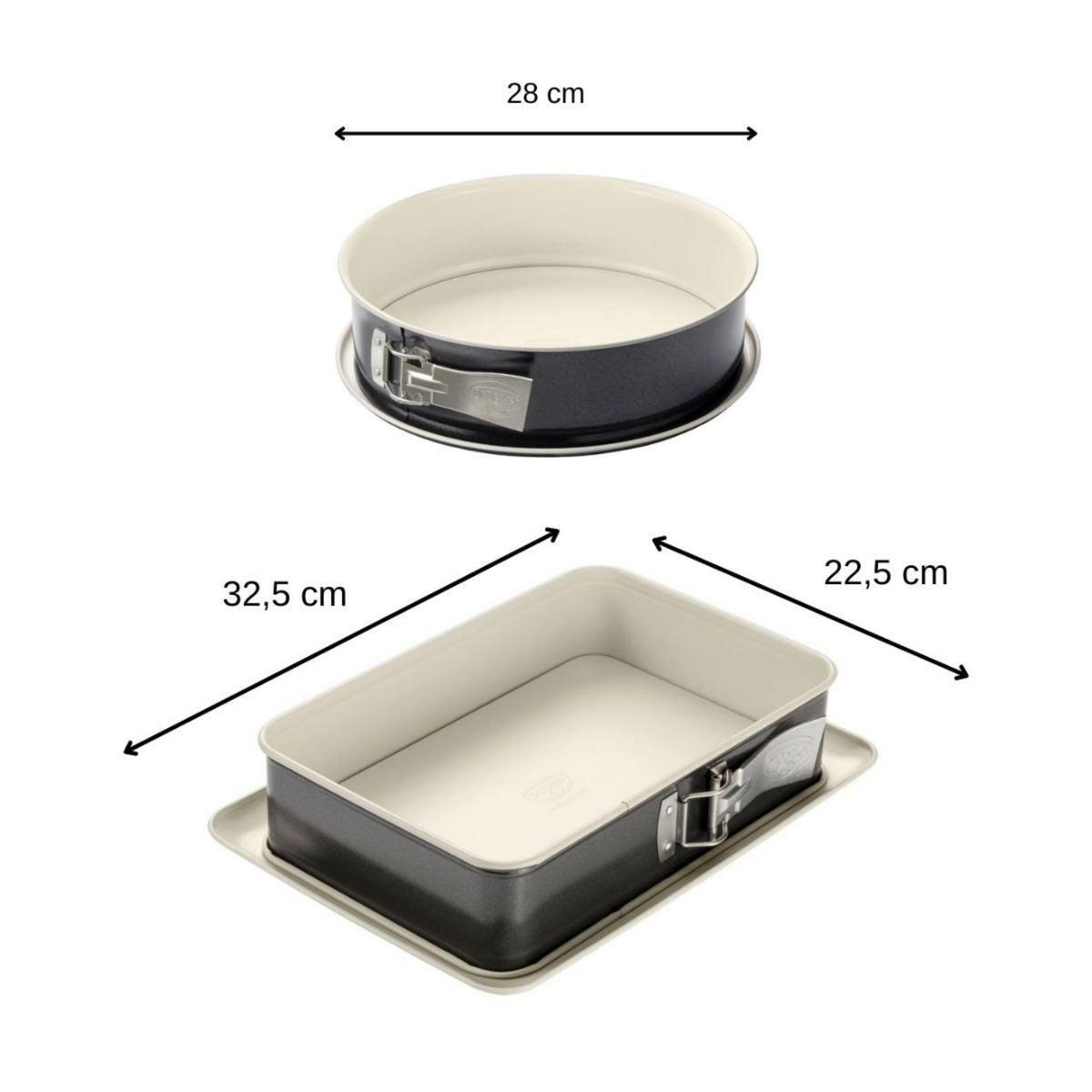 DR.OETKER Moule à manqué 28 cm et moule rectangulaire 28 x 18 cm Dr. Oetker Back Trend