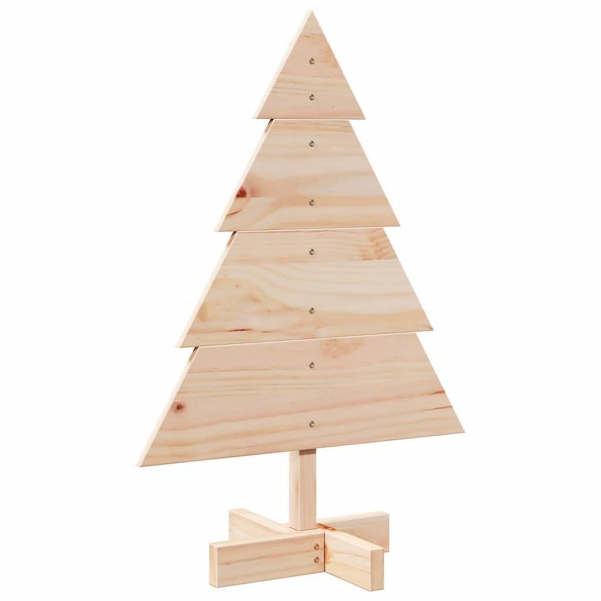 VIDAXL Arbre de Noël en bois pour decoration 70 cm bois massif