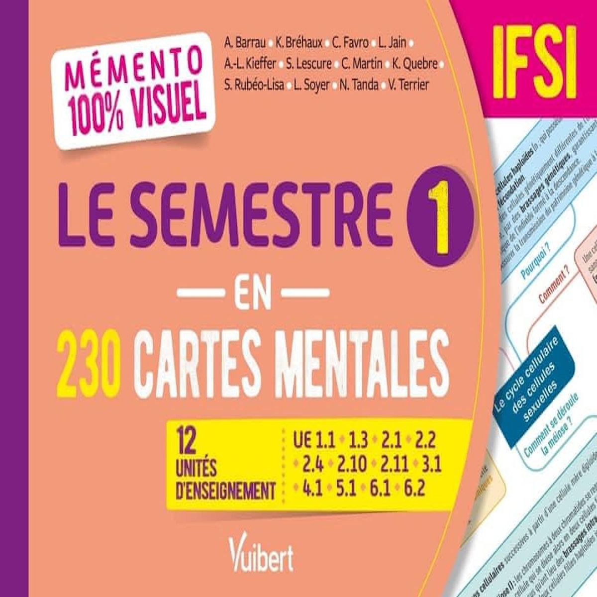 LE SEMESTRE 1 EN 230 CARTES MENTALES. 12 UNITES D'ENSEIGNEMENT, Barrau Anne