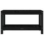 Voir la diapositive 4 : VIDAXL Banc de jardin noir 82,5x35x45 cm bois massif de pin