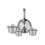 ELO Ensemble de 1 Poêle de cuisson 28 cm et 3 faitouts 12, 14 et 16 cm Elo Profi Citrin