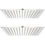 Voir la diapositive 1 : VIDAXL Pomme de douche plongeante 2 pcs 30x30 cm Acier inoxydable